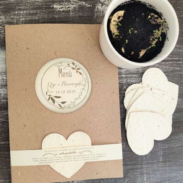menù matrimonio ecofriendly ecofattoart